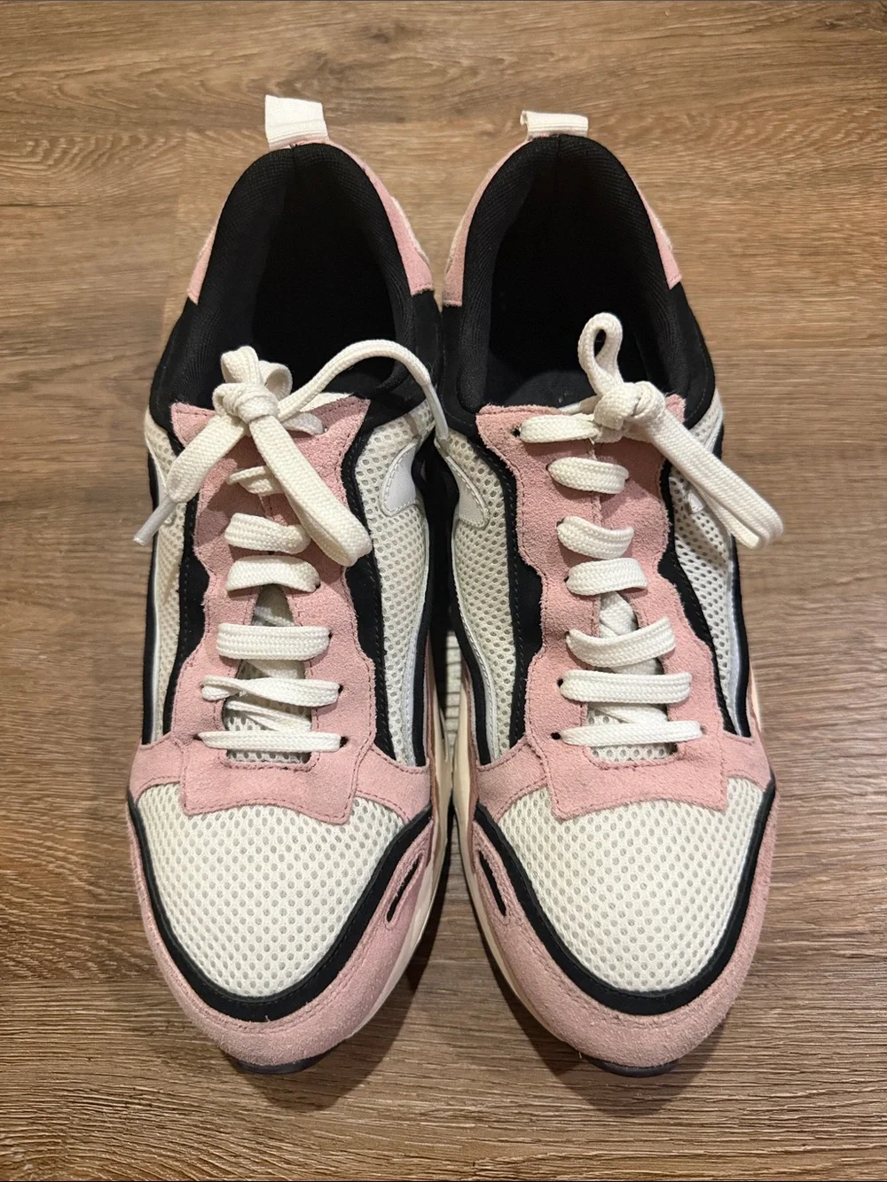 Sandro Flame Sneakers Pink White Black Women’s US 7.5 - Picture 4 of 13